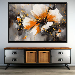 Radiant Floral Tempest - NicheCanvas