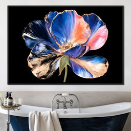 Gilded Petals Dancing Through Midnight - NicheCanvas
