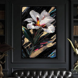 Radiant Petals Night Elegance - NicheCanvas