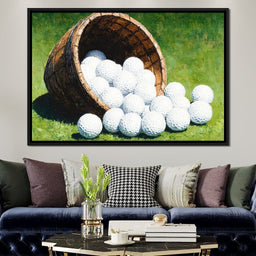 Basket of Golfing Dreams - NicheCanvas