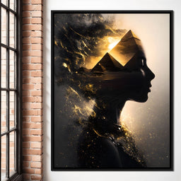 Golden Desert Queen Awakening - NicheCanvas