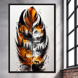 Nature in a Feather - Johanjjf - NicheCanvas