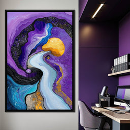 Waves of the Amethyst Sky - TooplesArt - NicheCanvas