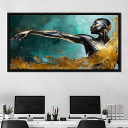 Golden Essence of Movement - NicheCanvas