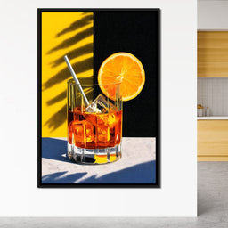 Sunlit Citrus Cocktail Study - NicheCanvas