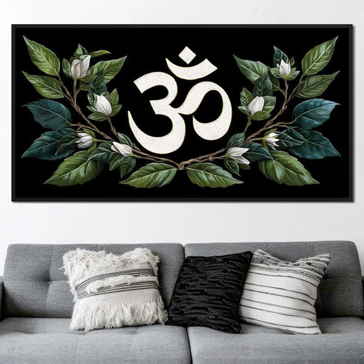 Om Blossom Essence Radiance Canvas Print