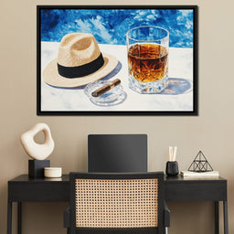 Cigar by the Pool - NicheCanvas