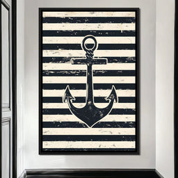 Nautical Stripes Voyage - NicheCanvas
