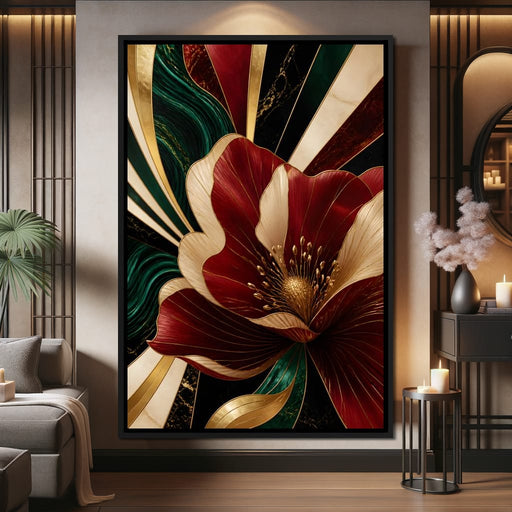 Gilded Petals Of Luxury Canvas Print