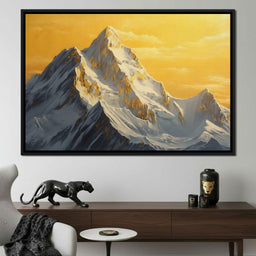 Golden Summit Dawn Radiance - NicheCanvas