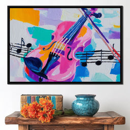 Melodic Violin Vibrance - NicheCanvas