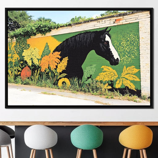Street Art - Equestrian Elegance Canvas Print