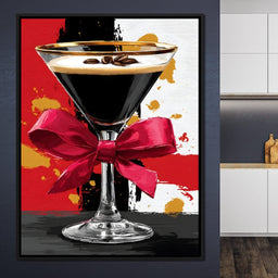 Espresso Martini Red Bow - NicheCanvas