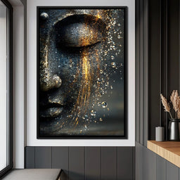 Golden Tranquil Buddha Flow - NicheCanvas