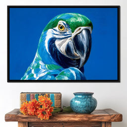 Parrot Portrait Vibrant View - NicheCanvas