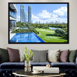 Skyline Radiance Overlooking the Golf Course - NicheCanvas