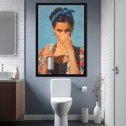 Bathroom Spray Portrait - NicheCanvas