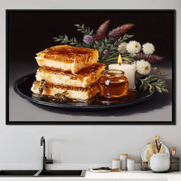 Golden Honeycombs - NicheCanvas