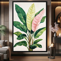 Tropical Leaf Symphony - NicheCanvas