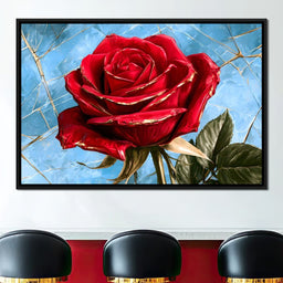 Fractured Petals On A Sky Bound Stem - NicheCanvas