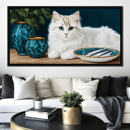 Gentle Feline Reverie - NicheCanvas