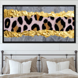 Golden Leopard Marble Rift - NicheCanvas