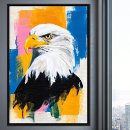 Bold Eagle Pop Portrait - NicheCanvas