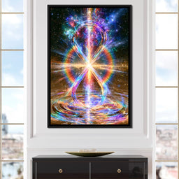 Infinite Echoes Of Celestial Light - NicheCanvas