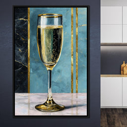 Gilded Champagne Elegance - NicheCanvas