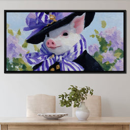 Piglet Lavender Elegance Parade - NicheCanvas