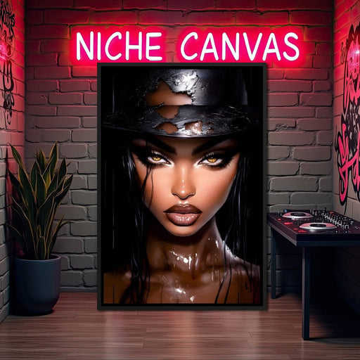 Enigmatic Stares in Shadow Canvas Print