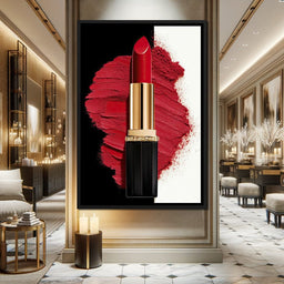 Velvet Lipstick Burst - NicheCanvas