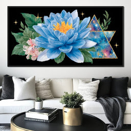 Celestial Lotus Galaxy Radiance - NicheCanvas