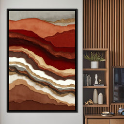 Desert Strata Gold Ridges - NicheCanvas