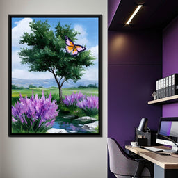 Butterfly Meadow Tranquility - NicheCanvas