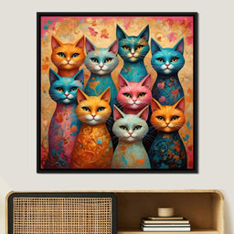 Cat Kaleidoscope - TooplesArt - NicheCanvas