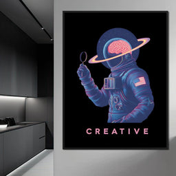 Neon Astro Mind Odyssey - NicheCanvas