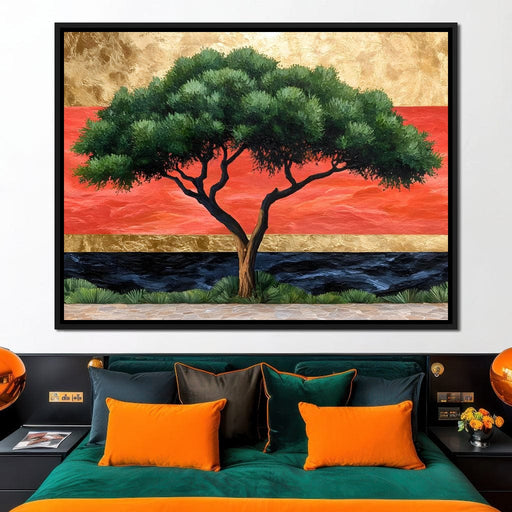 Majestic Dawn Tree Harmony Canvas Print