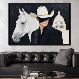 White Stetson Capitol Ranger - NicheCanvas