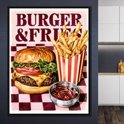Midnight Snack At The Retro Diner - NicheCanvas