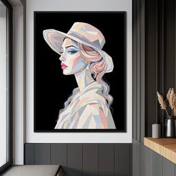 Lady in Pastels - TooplesArt - NicheCanvas