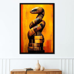 Coiled Majesty on Sunlit Tower - NicheCanvas