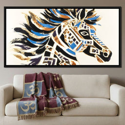 Majestic Equine Mosaic Dance - Alicia Smith - NicheCanvas