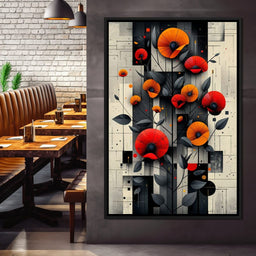 Spectral Monochrome Blooms - NicheCanvas