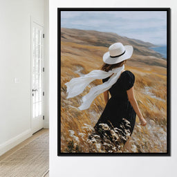Wind Swept Hillside Muse - NicheCanvas