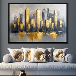 Golden Skyline Awakening - NicheCanvas