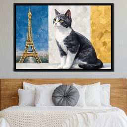 Feline Enchantment in Paris - NicheCanvas
