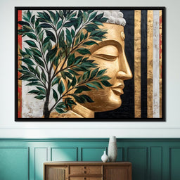 Golden Tranquility Reimagined - NicheCanvas