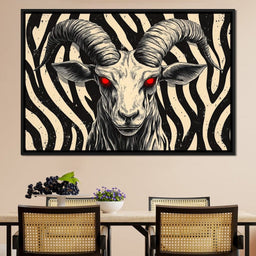 Infernal Ram of Shadows - NicheCanvas