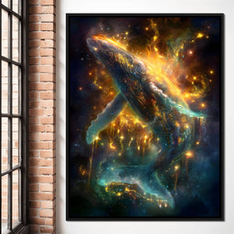 Galactic Whale of Starlight - NicheCanvas